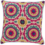 Khavi Embroidered Cotton Pillow Cover