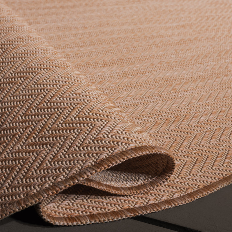 Arneshia Beige Indoor/Outdoor Area Rug, Novelty 5'3" x 7'7", Beige