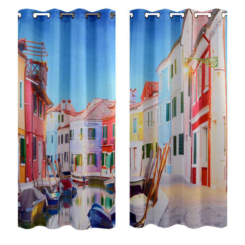 Room Darkening Curtain Pair, 27" W x 84" L