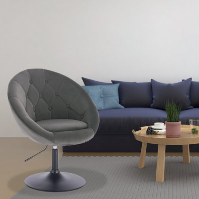 Princeton Velvet Swivel Accent Chair