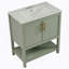 Meuble-lavabo de salle de bain avec lavabo en céramique et rangement polyvalent-1625765272