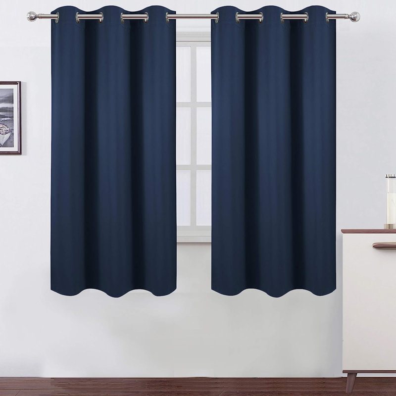 Ogata Room Darkening Curtain Single Panel, Lavender, 52" W x 84" L
