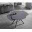 Brinkerhoff Extendable Oval Glass Top Metal Base Dining Table