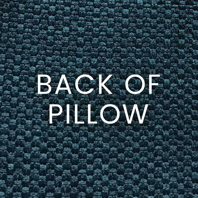 Flower Pops Floral Cotton Throw Pillow, Peacock, 24"H x 24"W