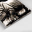 Faune, rhinocéros blanc, beige, art mural sur toile-1095931230