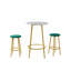 Ensemble de table de bar 3 pièces avec 2 tabourets de bar - table de pub moderne-2044899909-2044899911