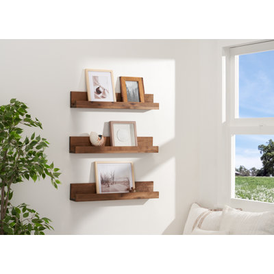 3 Piece Alder Floating Shelf