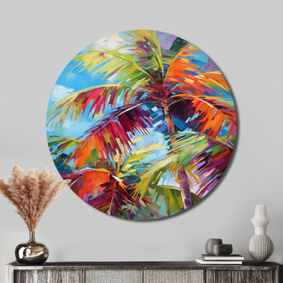 Conar - Floral Round Metal Art