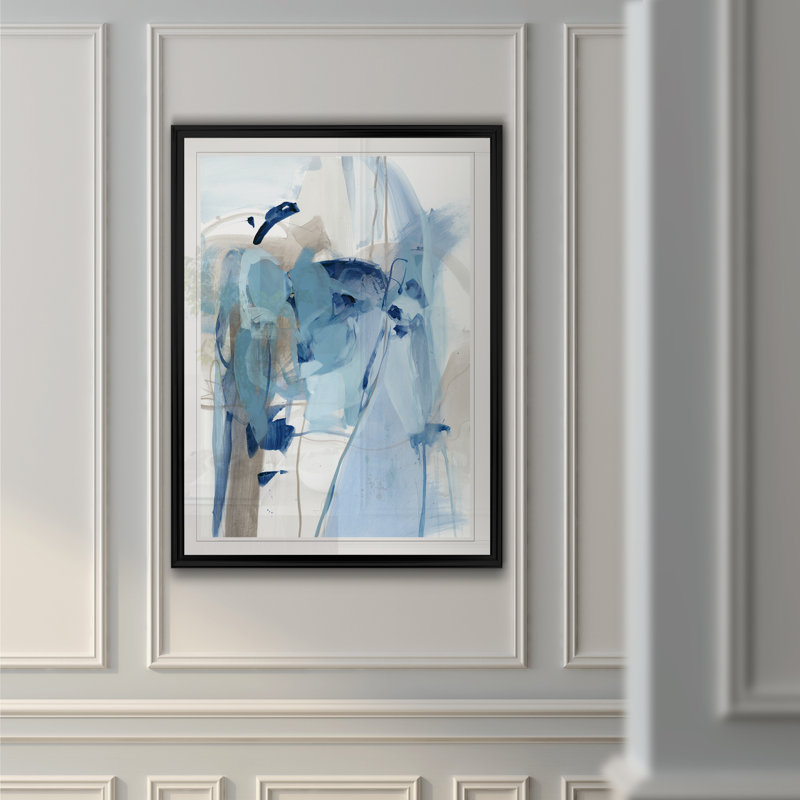«Night Night I», reproduction sur toile tendue, H 22,5 po x l 30,5 po x P 1,5 po, Cadre noir