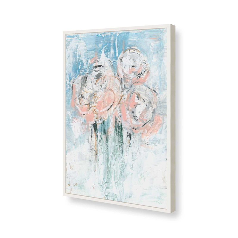 «Abstract Blush Bouquet II» par Ethan Harper, reproduction d'art sur toile, Impression sur cadre ouvert sans papier mat