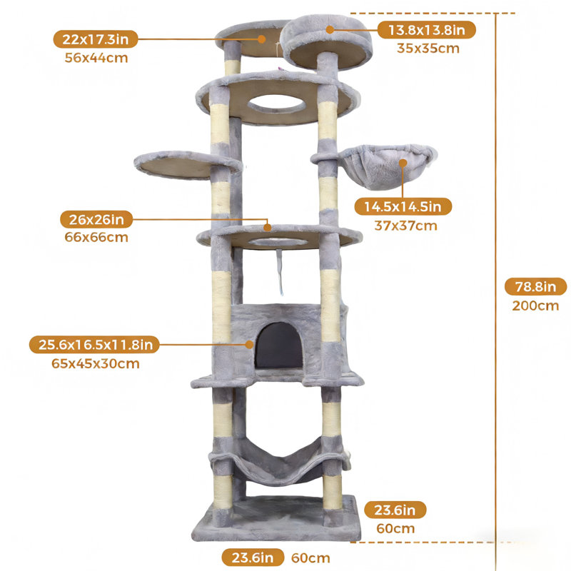 The Cloudscape Cat Condo & Climbing Tower