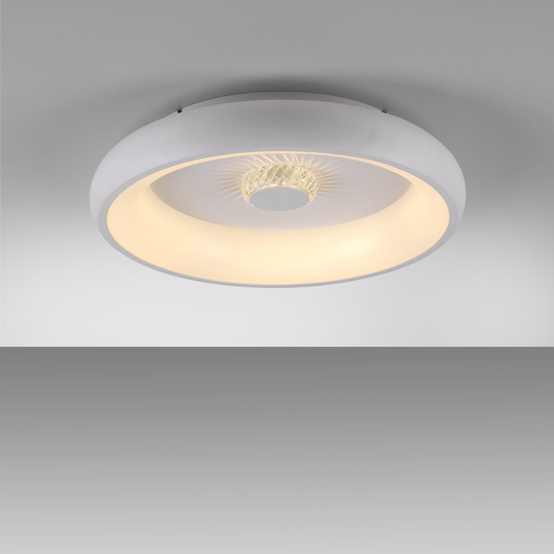 Eudia LED Flush Mount, White