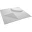 11 panneaux décoratifs muraux 3D H 11 7/8 po x l 7 7/8 po Apollo Endurawall 11,75 pieds carrés Pi. (12 / PC)