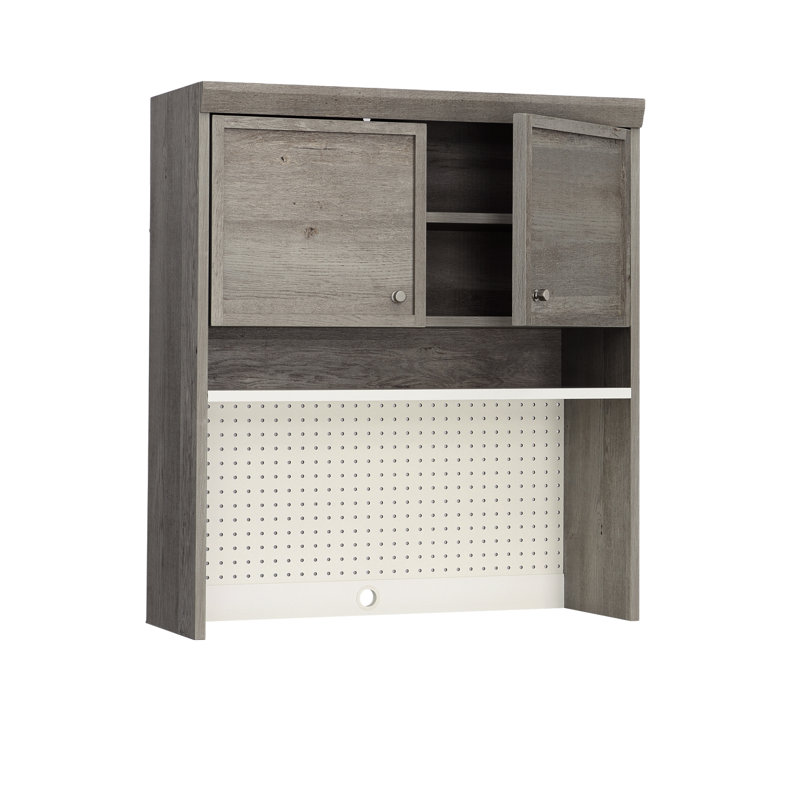 Wood Hutch With Craft Storage, Brown