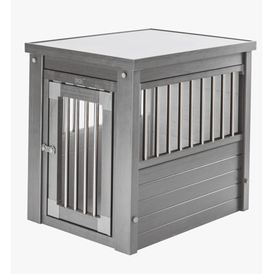 Southwick ECOFLEX® Small Furniture Style Dog Crate in Grey