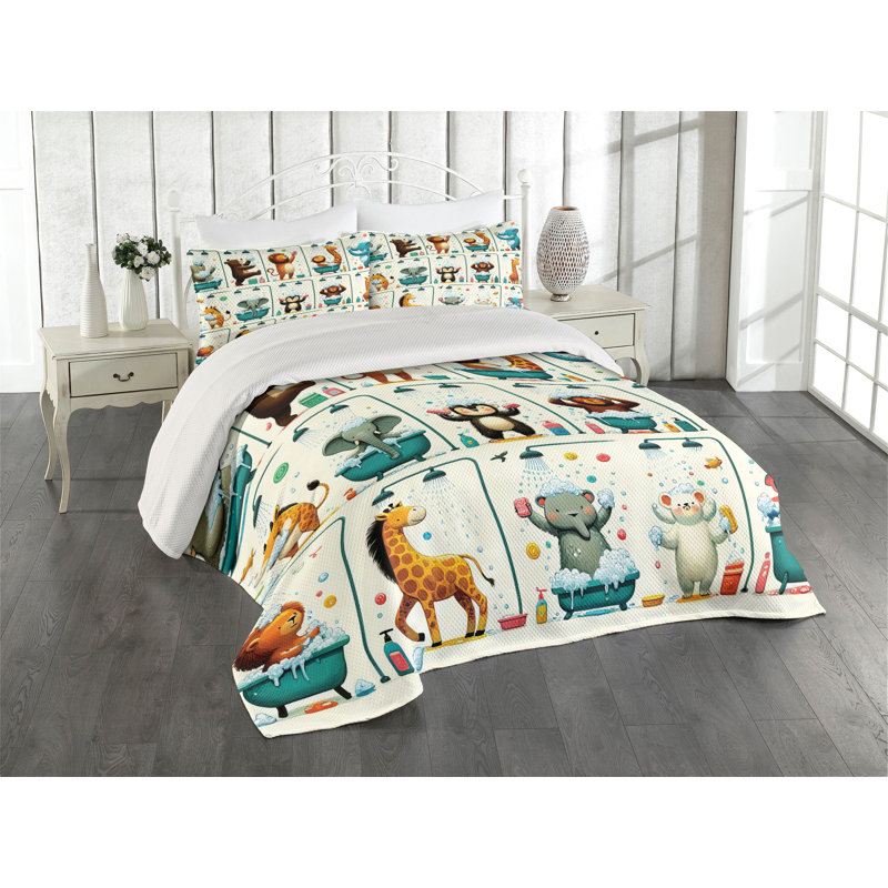 Polyester Coverlet, King Coverlet + 2 Standard Shams