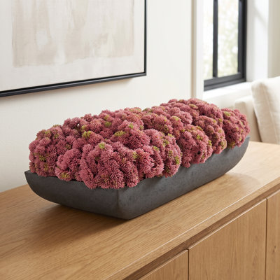 Sedum Arrangement in Fiberstone Pot