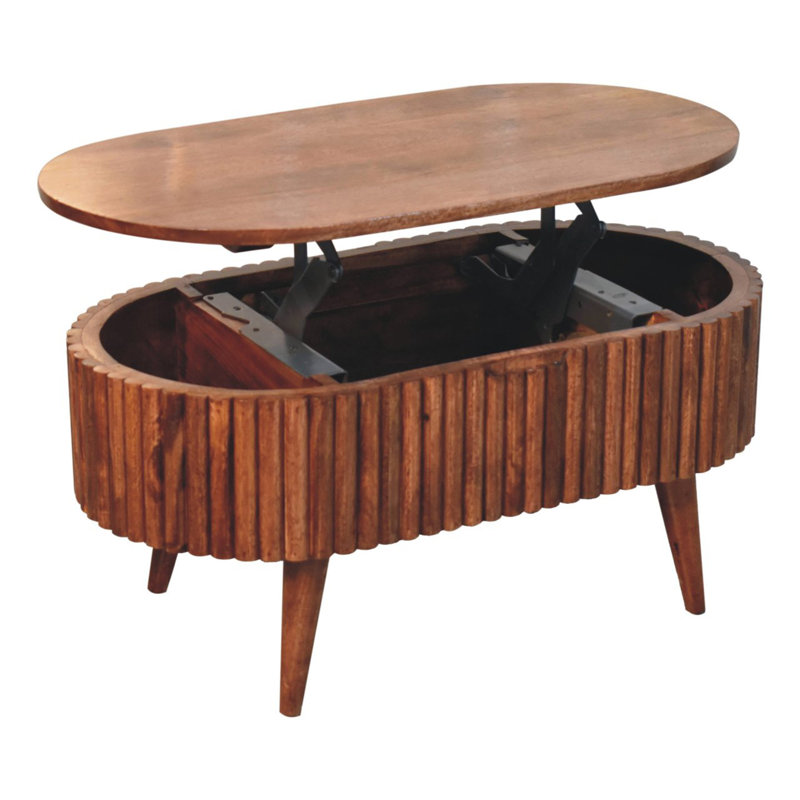 Solid Wood Honey Caramel Mokka Coffee Table