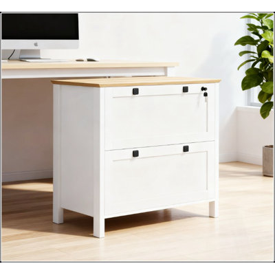 Classeur latéral réglable avec deux tiroirs pour un rangement efficace des documents à la maison et au bureau