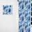 Sapphire Blue Dove Feathers II - Bohemian Velvet Curtain - Room Darkening - 1 panel-107595903