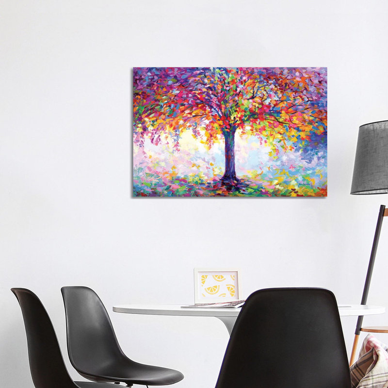 Tree Of Happiness by Leon Devenice - Wrapped Canvas Gallery-Wrapped Canvas Giclée, 66.04 cm H x 101.6 cm W