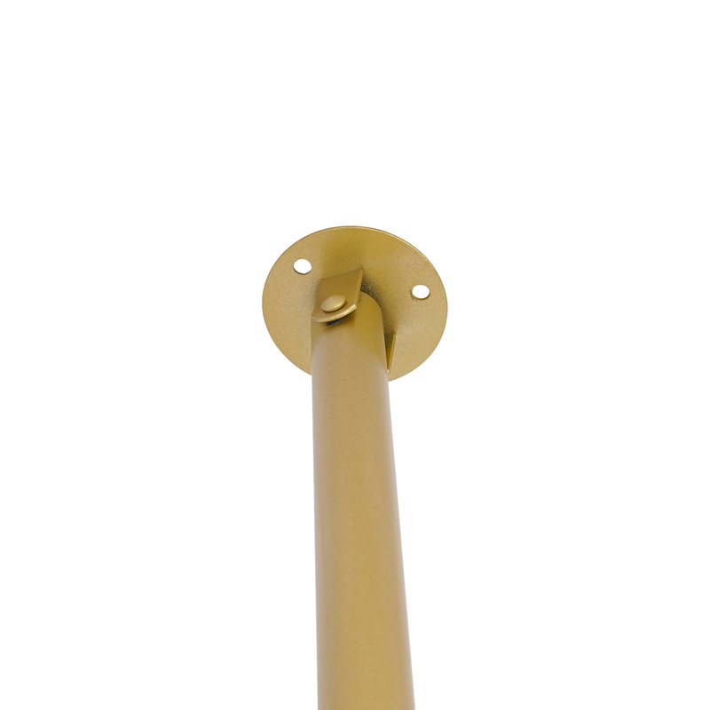 Tringle à rideaux d'intimité d'intimité, paravent en U avec support de plafond (sans rideau), Doré