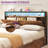 Aureana King Size Bookcase Bed with 4 Drawers, LED Lightings, Charging Station