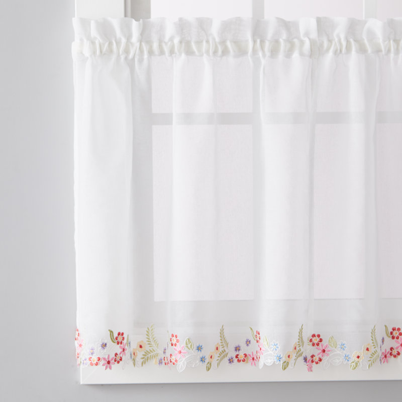 Brigit Floral Tailored Cafe Curtain