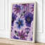 Purple Daisy Sprinkle Botanical - Wrapped Canvas-1326337140-1326337142