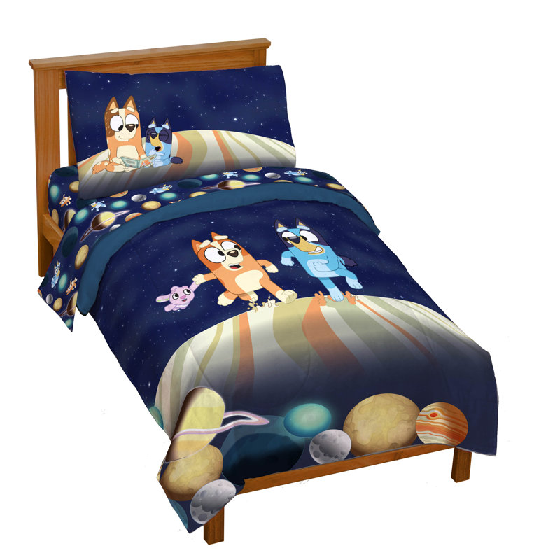 BLUEY BLAST OFF TODDLER BED SET