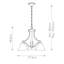 Fido 3 - Light Shaded Chandelier