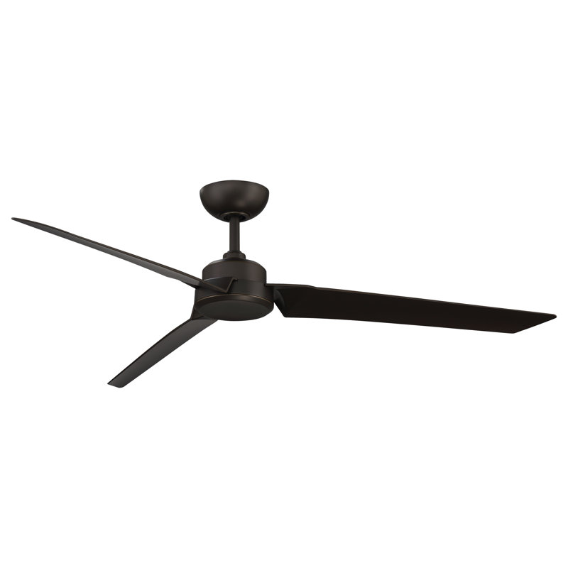 Roboto 3 - Blade Indoor/Outdoor Smart Ceiling Fan with Remote Control Included, Works With Alexa and iOS / Android App, 62"