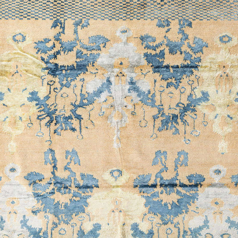 Abstract Indoor Rug, Square 6'