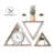Nels 3 Piece Triangle Floating Shelf