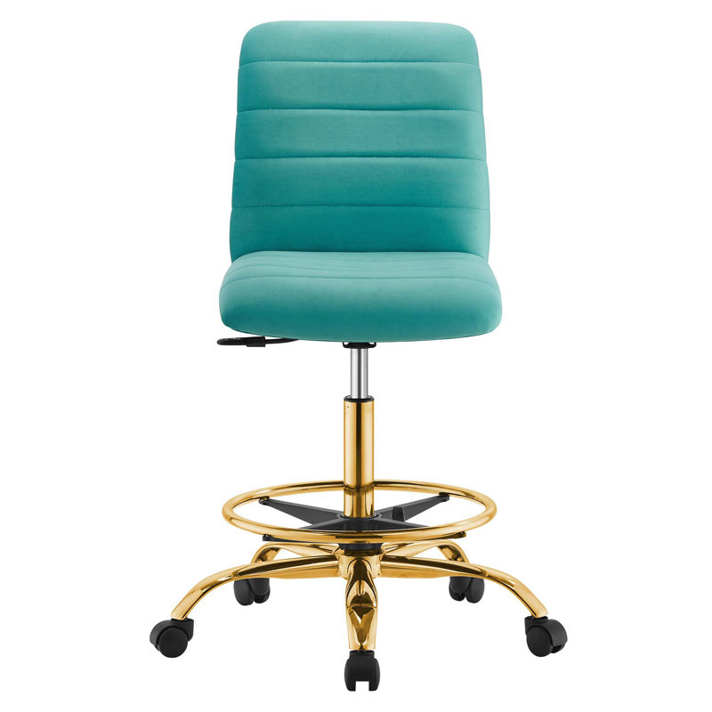 Chaise de dessinateur Ripple Performance, Bleu sarcelle