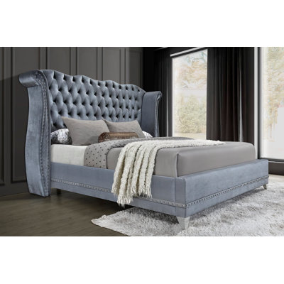 Kandence Upholstered Scalloped Bed