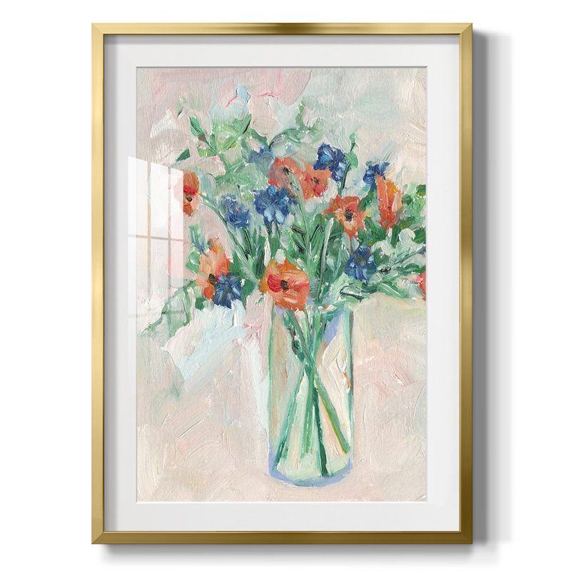 Forteau - Toile tendue avec châssis, H 28,5 po x l 20,5 po, Doré