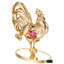 Figurine garniture cloutée en cristal plaqué or 24 carats-18917246