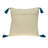 Parkland Collection Lotus Transitional Teal Throw Pillow