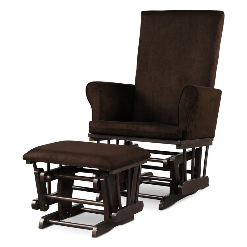 Chaise berçante Harriet Bee, Brun