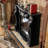 Black Solid + Manufactured Wood Electric Fireplace