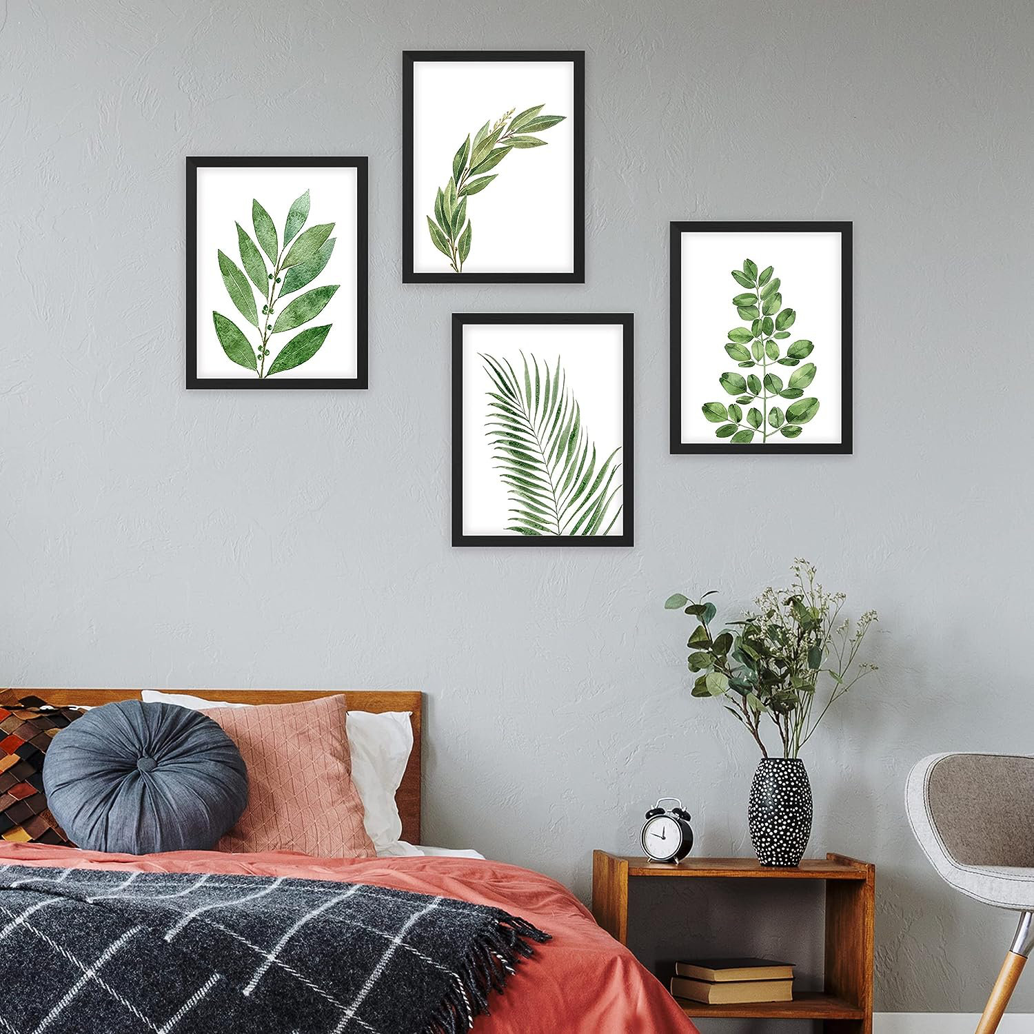 https://assets.wfcdn.com/im/89267632/compr-r85/2534/253482130/idea4wall-framed-dark-green-pastel-palm-leaf-wall-art-set-of-4-variety-floral-wall-decor-prints-nature-wilderness-wall-decor-for-living-room-bedroom-framed-4-pieces-print.jpg