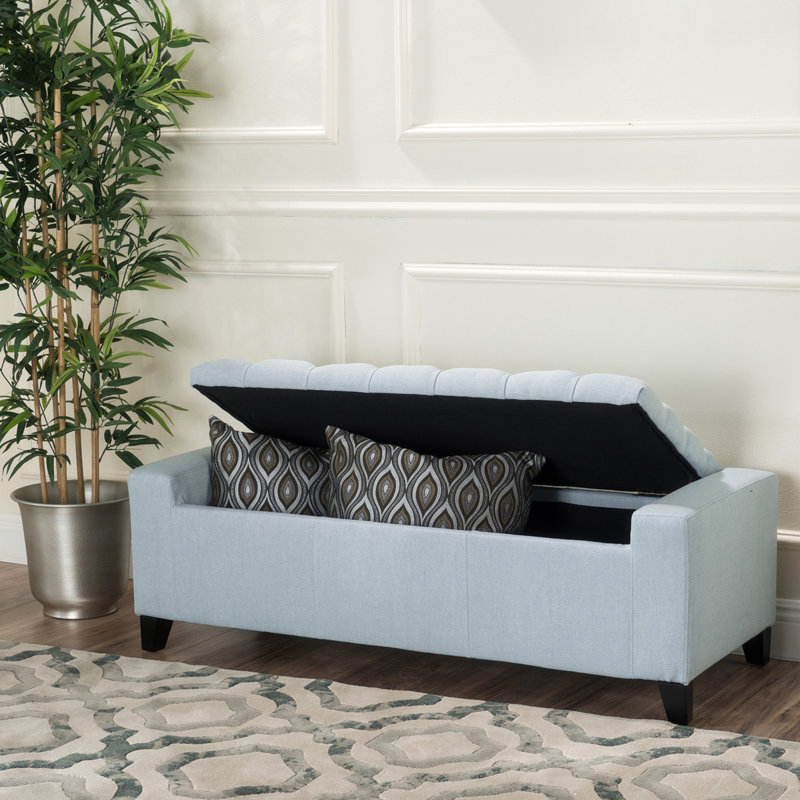 Repose-pieds Guernsey, Tissu bleu