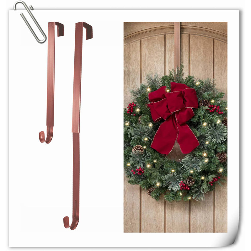 Support à couronne ajustable Adapt (bronze huilé) - Support à couronne pour porte - Support à couronne extensible pour porte d'entrée, porte arrière ou portes intérieures - Peut supporter jusqu'à 20 lb