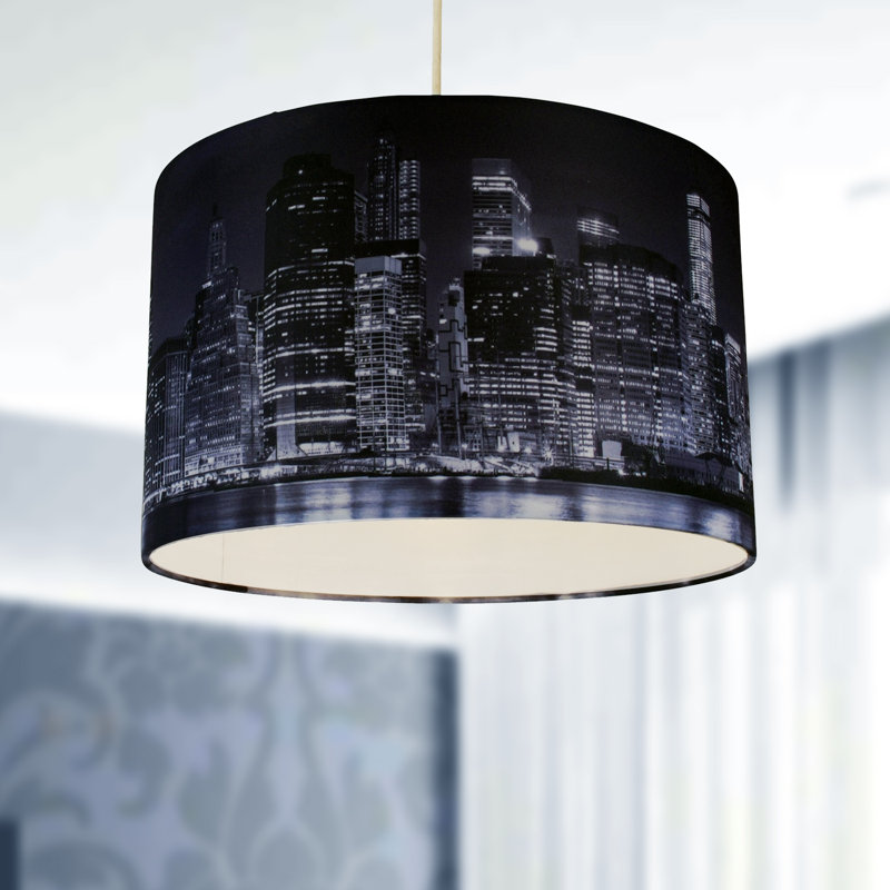 Pinson 20cm H Fabric Drum Lamp Shade