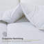 Édredon très grand lit - Édredon en duvet d'oie toutes saisons - Édredons matelassés ultra doux avec pattes d'angle - Lavable à la machine Hotel Collection (blanc uni)-250740940