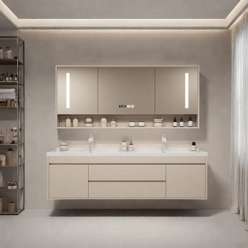 Meuble-lavabo avec plateau Nuss 59,06, Beige