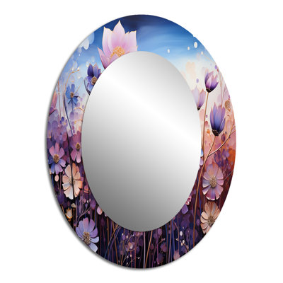 Miroir mural mauve moderne et violet