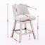 Ensemble de 2 tabourets de bar pivotants à hauteur de comptoir avec clous-1214764011