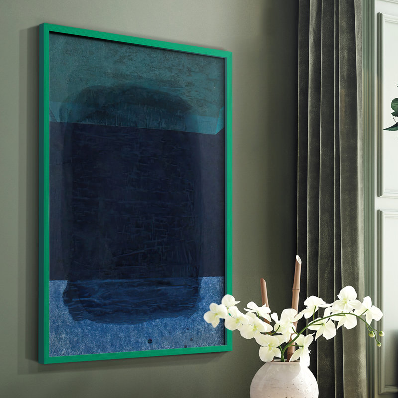 Souvenir de Rothko II, reproduction encadrée - bois massif, Brun, H 28 po x l 22 po